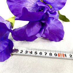 no99,紫の菖蒲の花,紫,アーティフィシャルフラワー,フラワーアレンジメント,ウェディング 6枚目の画像