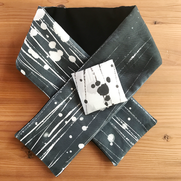 墨柄襟巻（裏ブラック）