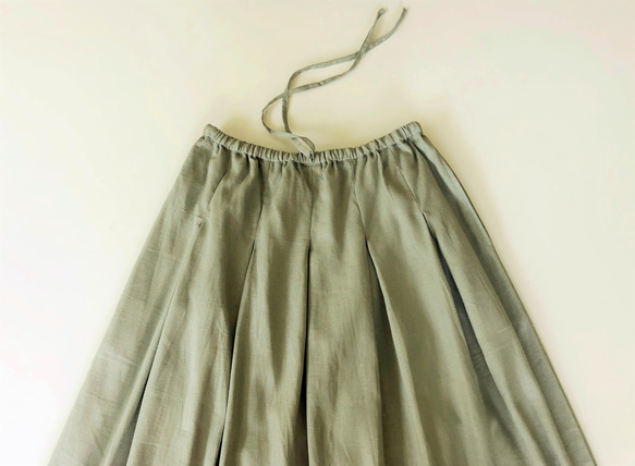 「新春福袋2022」スカート好きさんへ♪コットンリネン素材ロングスカート2点セット 4枚目の画像