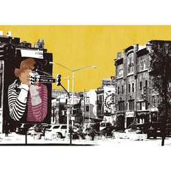 送料無料 インテリアポスター A4「ニューヨーク ブルックリン Ambivalent no.2」 おしゃれ ポスター 2枚目の画像