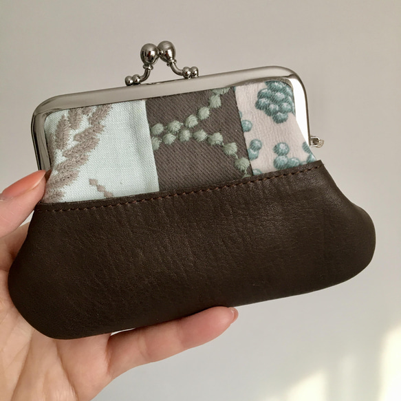 クロッチくん　ミナペルホネン　親子がま口　財布　ハンドメイド　タンバリン クロッチくん ミナペルホネン 親子がま口 財布 ハンドメイド
