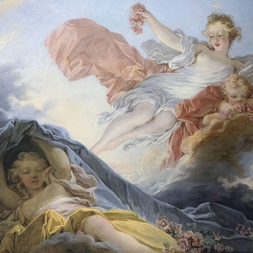 漫游 JOURNEY boss noeul ポスター付き ジャン・オノレ・フラゴナール ヴィーナスの目覚め A4 ポスター 輸送用