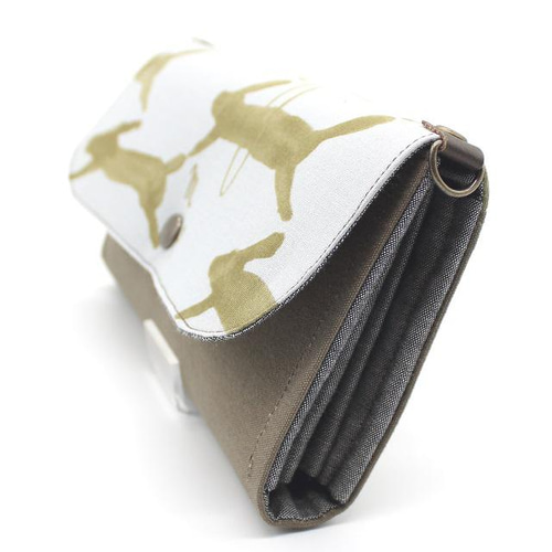 ミナペルホネン　ランランラン　runrunrun ラウンドファスナー　長財布 ☆SALE!50%off☆ 訳アリ 長財布 ミナペルホネン mina perhonen