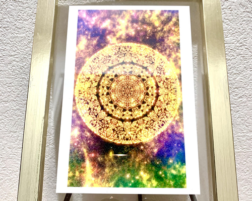 ハイヤーセルフと繋がる】愛と光❋高波動曼荼羅エネルギーアート 絵画