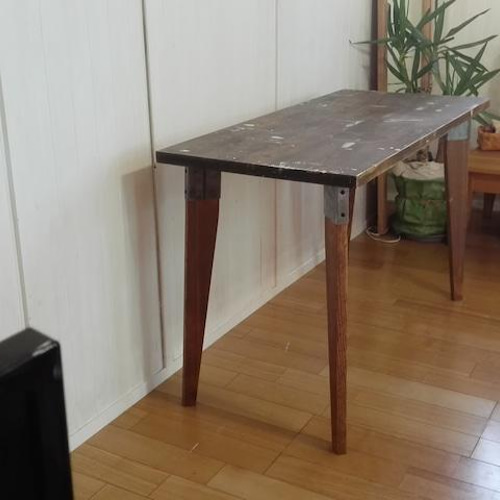 テーパーレッグ テーブル脚 スプルース DIY 素材 アイアン脚 鉄脚 4本