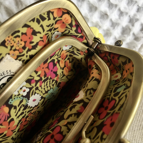 ミナペルホネン Lulu 親子がま口（リボン）財布 1090 ミナペルホネン＊pomppia＊親子がま口長財布 - 財布