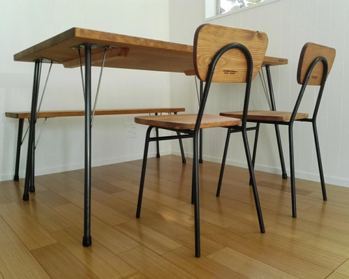 アイアンチェアーS カフェスタイル 小さめ キッズ 学習机 椅子