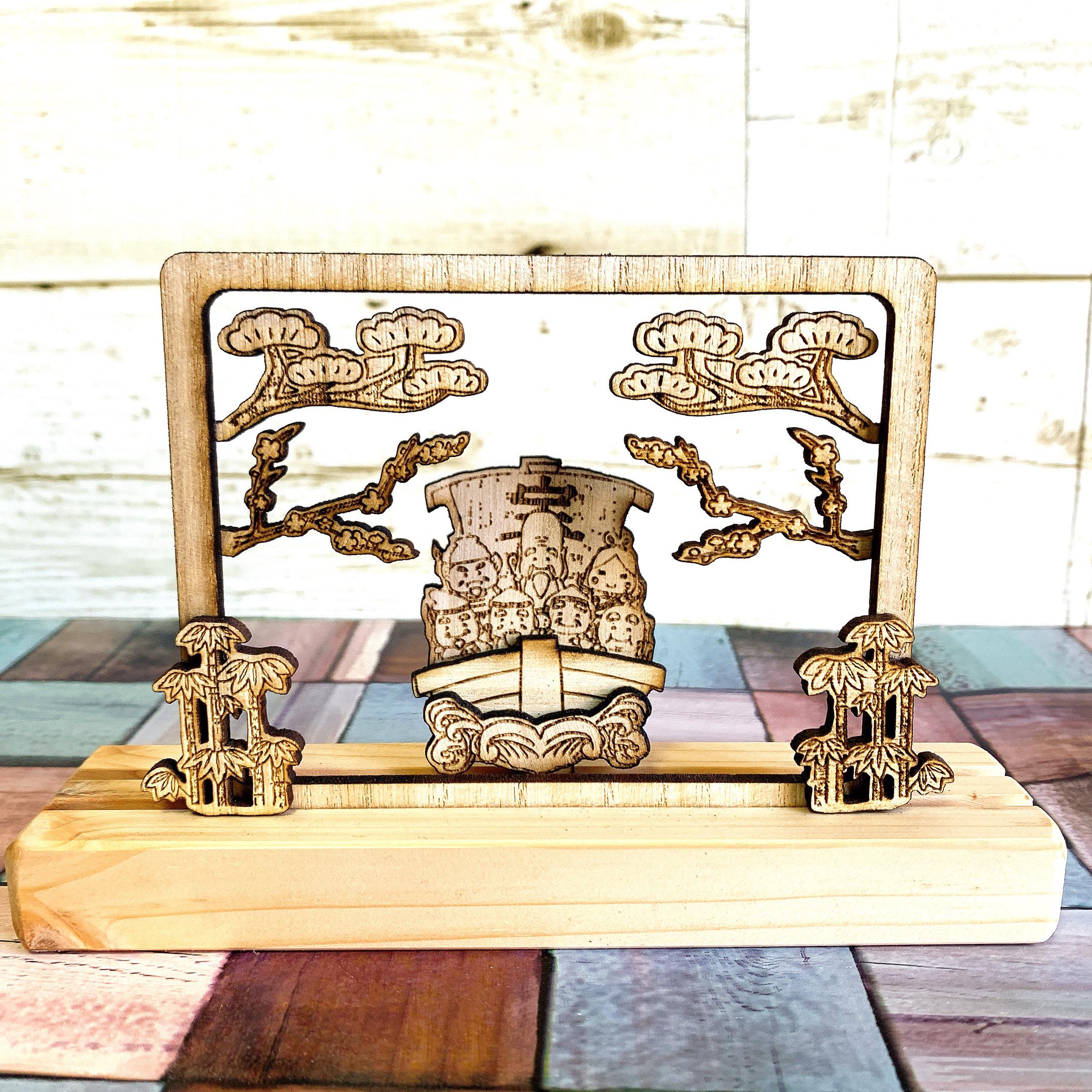 天然木衝立　玄関飾り