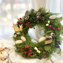 針葉樹のwinter wreath☆2wayです！☆クリスマスから新春にかけて☆ 5枚目の画像