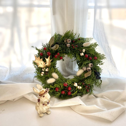 針葉樹のwinter wreath☆2wayです！☆クリスマスから新春にかけて☆ 4枚目の画像