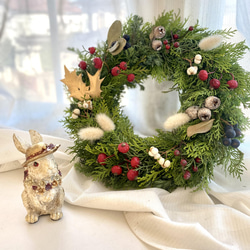 針葉樹のwinter wreath☆2wayです！☆クリスマスから新春にかけて☆ 3枚目の画像