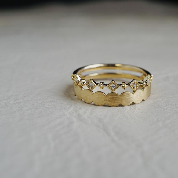 人気　stackable rings 08 華奢リング 5枚目の画像