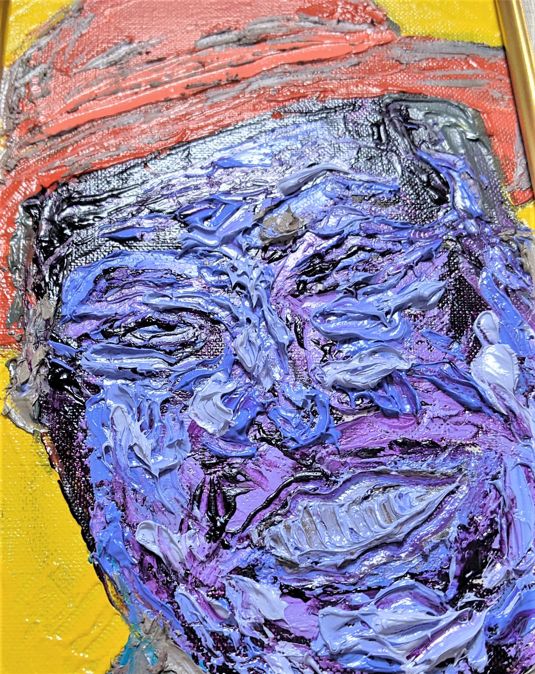 S3 油彩画 『艶舞焔影』 アート 原画 一点物 インテリア 原画1点物】#008-01 / アブストラクト・フルイドアート