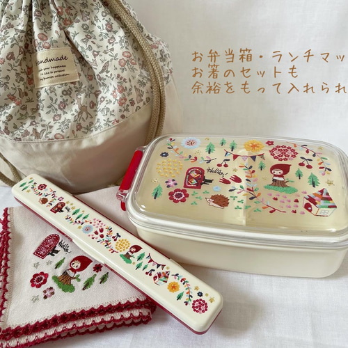 リバティプリント 巾着バッグ3点セット 頼ん ハンドメイド