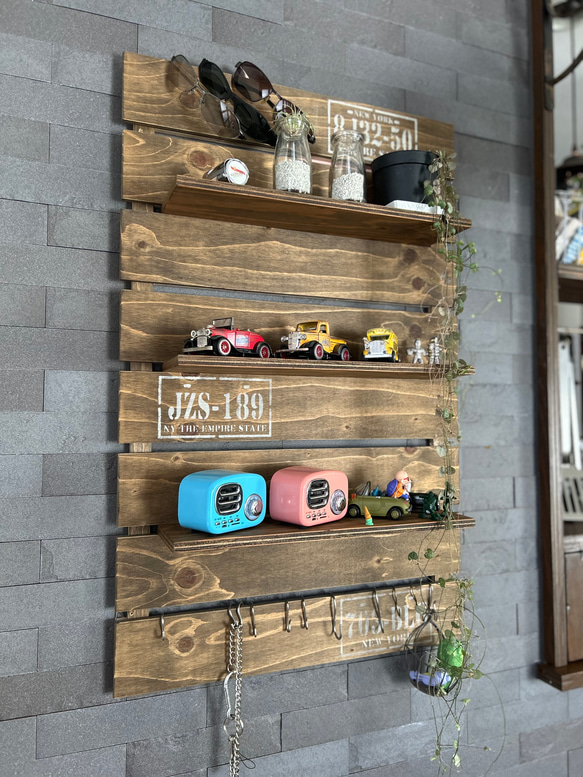 シェルフ　棚　カントリー　アメリカン　コレクション　ヴィンテージ　(受注生産になります) 5枚目の画像