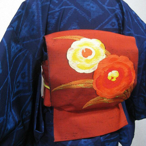 正絹名古屋帯 絹100% 八 寸帯 着物 kimono-sino 通販｜Creema(クリーマ 