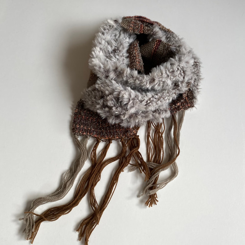 機織り 手織り ミニマフラー マフラー momon 通販 13123193｜Creema