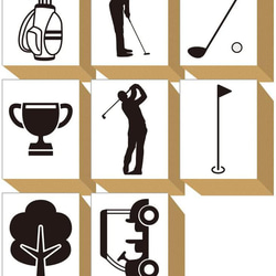 スタンプセット 手帳 かわいい おしゃれ はんこ 告知 案内 セット (#27) ゴルフ コンペ 景品 おもしろ文具 8枚目の画像