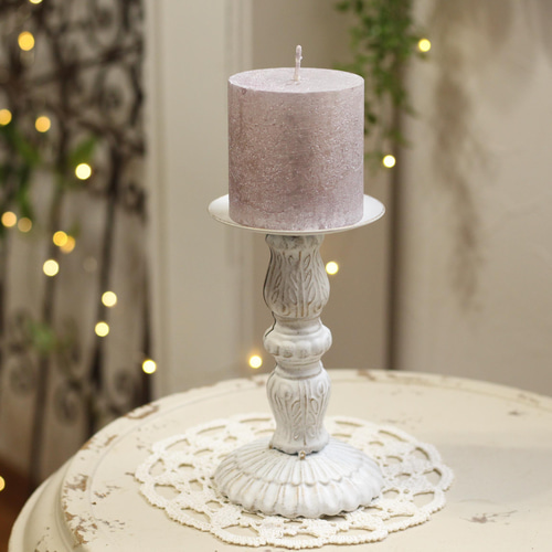 アイアン キャンドルスタンド M(ホワイトウォッシュ) アレンジ用