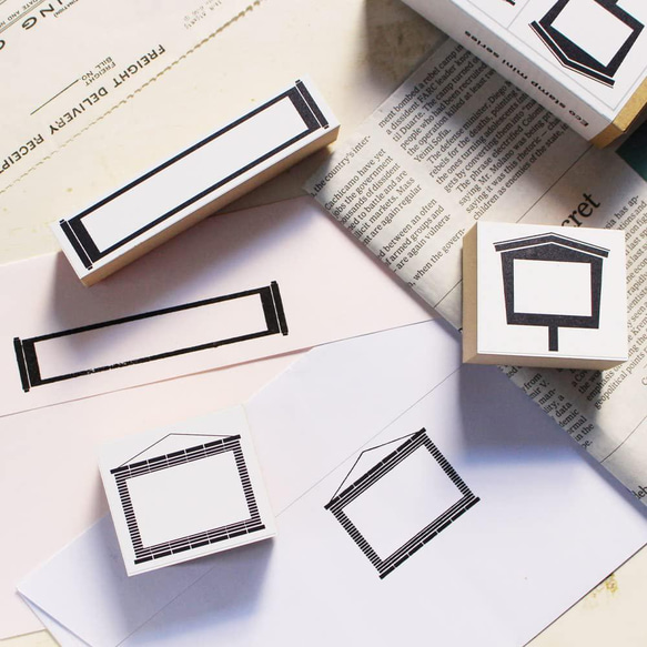 スタンプ かわいい はんこ ゴム印 セット (#48) 和風 おもしろ文具