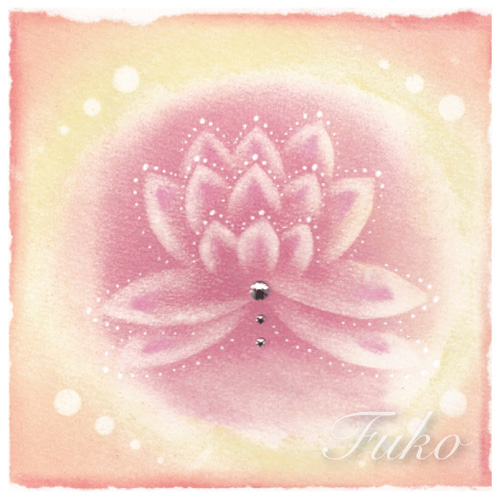 ポストカード】Lotus ☆選べる3枚《メッセージ付》 ヒーリングアート
