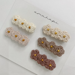 ♡マーガレット ベビーキッズヘアクリップ ヘアゴム ヘアピン