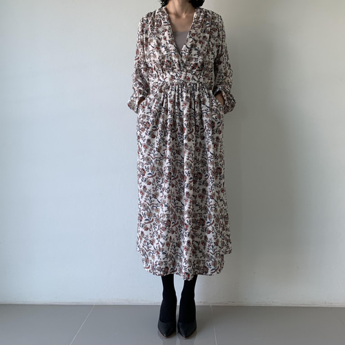 アンティークカシュクールワンピース skinholictokyoさんコラボ】ドットカシュクールワンピース