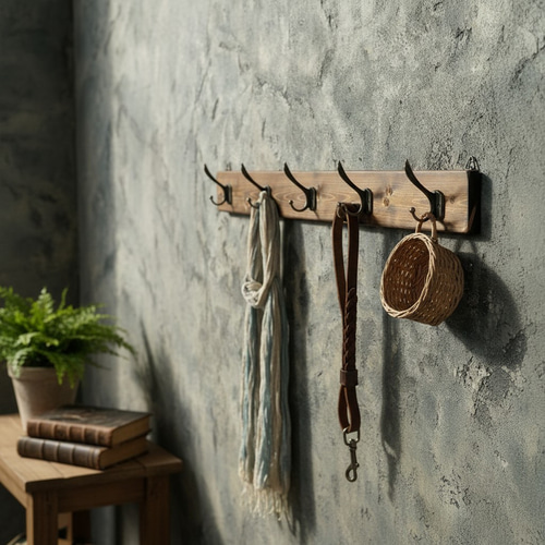 ハンドメイド壁掛け ロングサイズ 壁掛け ウォールフック アンティーク ハンドメイド 家具