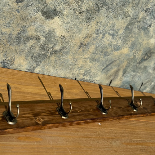 ロングサイズ 壁掛け ウォールフック アンティーク ハンドメイド
