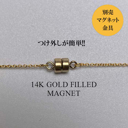 【14K GOLD FILLED】NB74 イニシャルネックレス 40cm ゴールドフィルド 14kgf 4枚目の画像