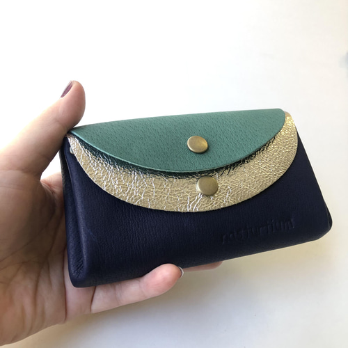 カラーセミオーダー可】ピッグスキンの小さなお財布 トリオ
