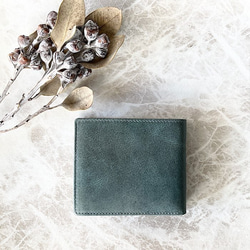 英国デザインValise二つ折り財布 ケンブリッジブルーII 3枚目の画像