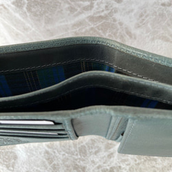 英国デザインValise二つ折り財布 ケンブリッジブルーII 4枚目の画像