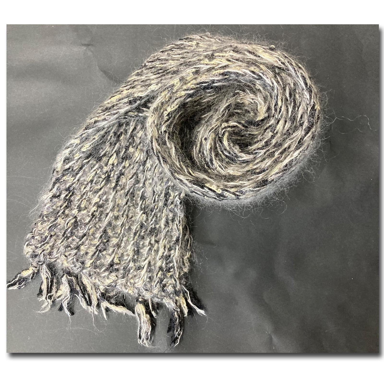 ぬくぬくマフラー　シルクモヘア混