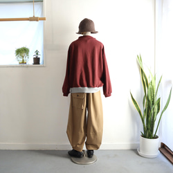 high neck rib pocket cut-sew (bordeaux) 4枚目の画像