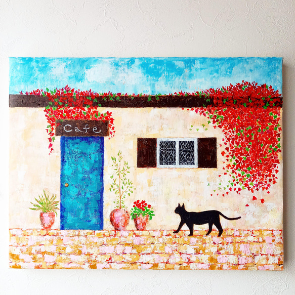 猫の油絵F0ゼロ号原画 絵画 mimoza 通販 14645644｜Creema(クリーマ)