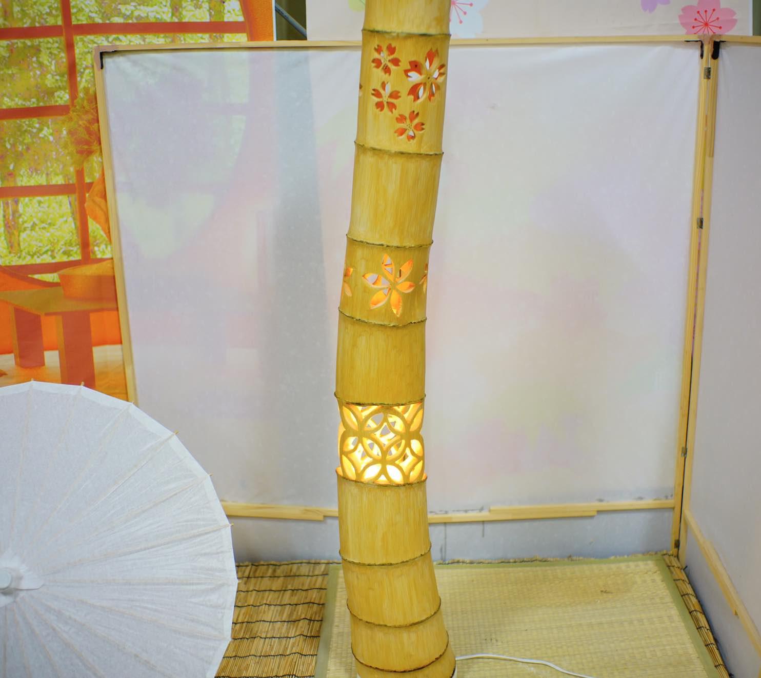 竹灯り・竹あかり・竹灯籠・竹灯篭・竹ランプ  ◆両面彫り◆ ～～ 大型・癒しの灯り★大桜★～～