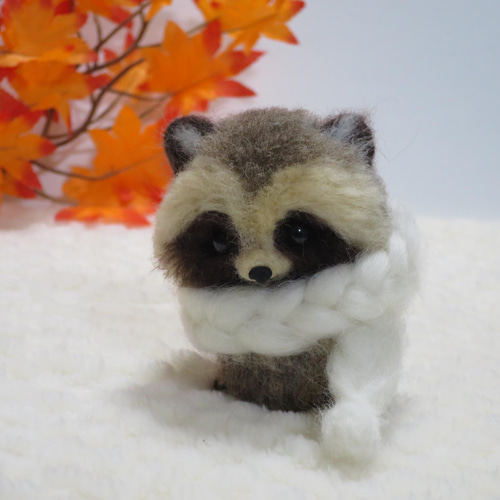 Eimi Takano 作家 羊毛フェルト テディベア ハンドメンドぬいぐるみ 羊毛フェルト タヌキ たぬき テディベア ホンドタヌキ 狸 置物 羊毛