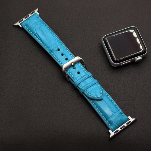 受注製作】高級革使用Apple Watch クロコダイル革 ワニ革 バンド 受注製作】高級革使用Apple Watch クロコダイル革 ワニ革 バンド