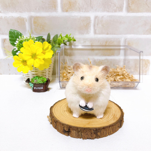 ▽羊毛フェルト ▽羊毛フェルトハムスター ▽羊毛ハムスター