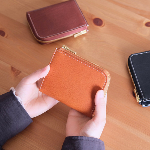 コンパクト&大容量 L字ファスナーミニ財布 全シリーズ 名入れ可 名入れ