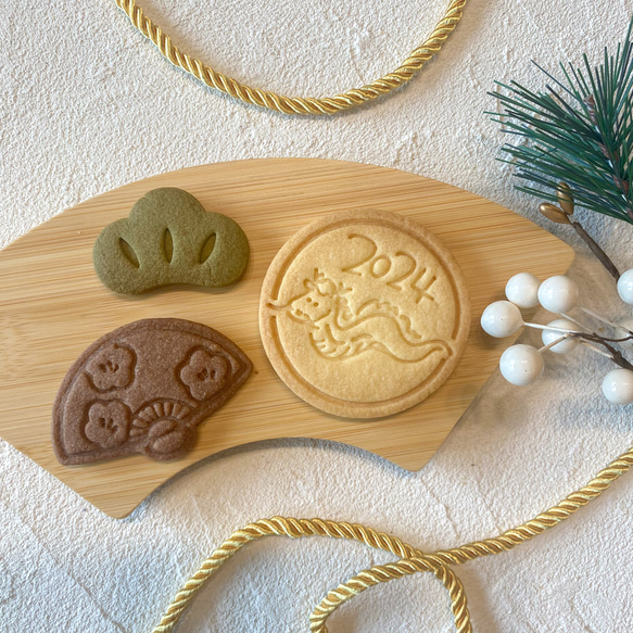 【お正月】松 クッキー型/かわいい/プレゼント/ギフト/手作り/お食い初め/古希/お祝い/ひな祭り/桃の節句/クッキー 2枚目の画像