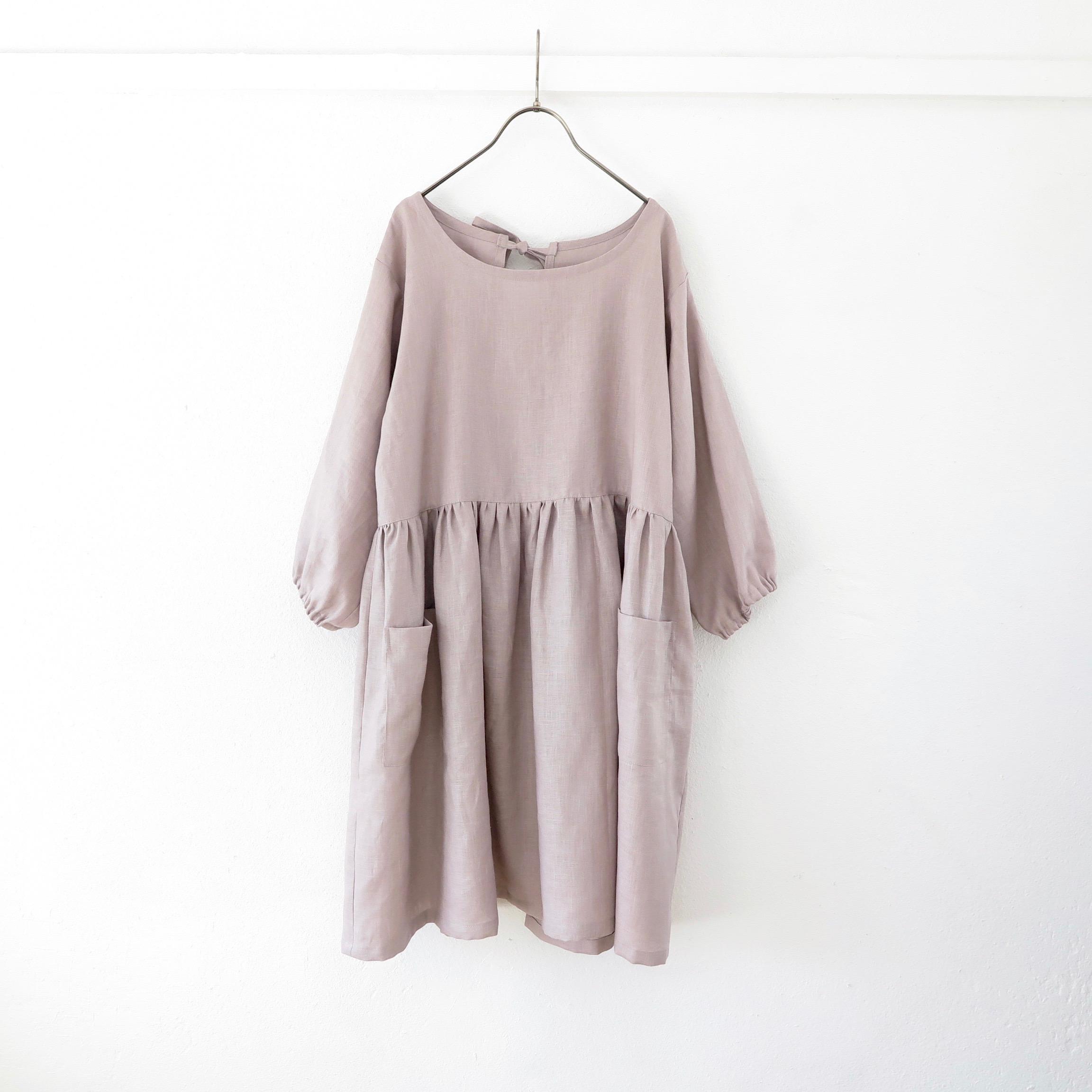 リネン / 選べる色 • 丈 / かっぽう着  / ギャザー かっぽう着 / フリーサイズ