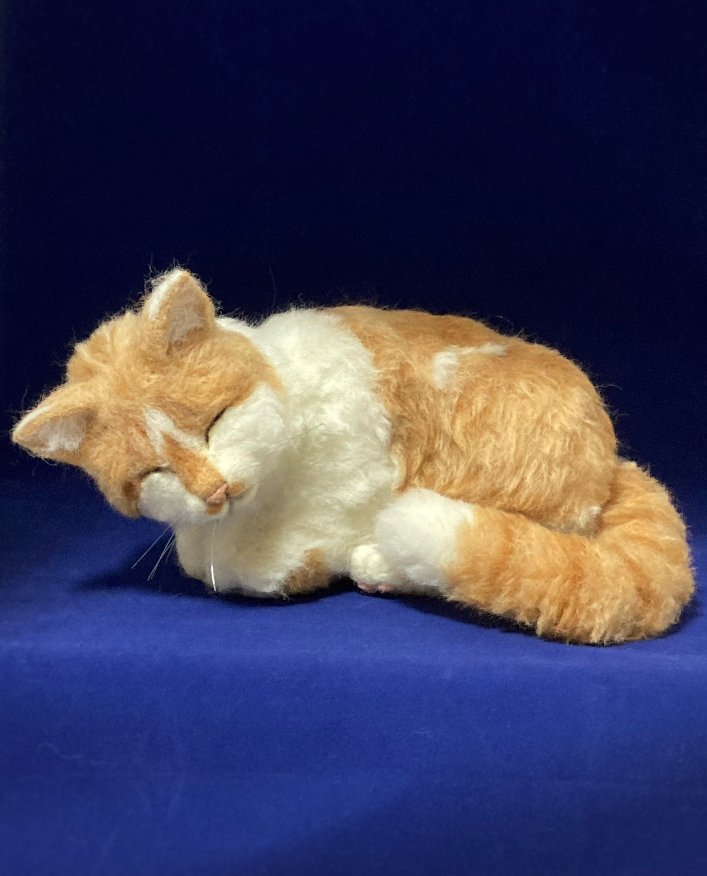 羊毛フェルト 猫 L L Lサイズ　オーダー　サンプルページ 羊毛フェルト猫》 #猫(ねこ)羊毛フェルト オーダー フレーム