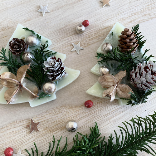 アロマワックスサシェ　Xmasシルバーオーナメント#06 アロマワックスサシェ Xmasシルバーオーナメント#06 アロマワックス