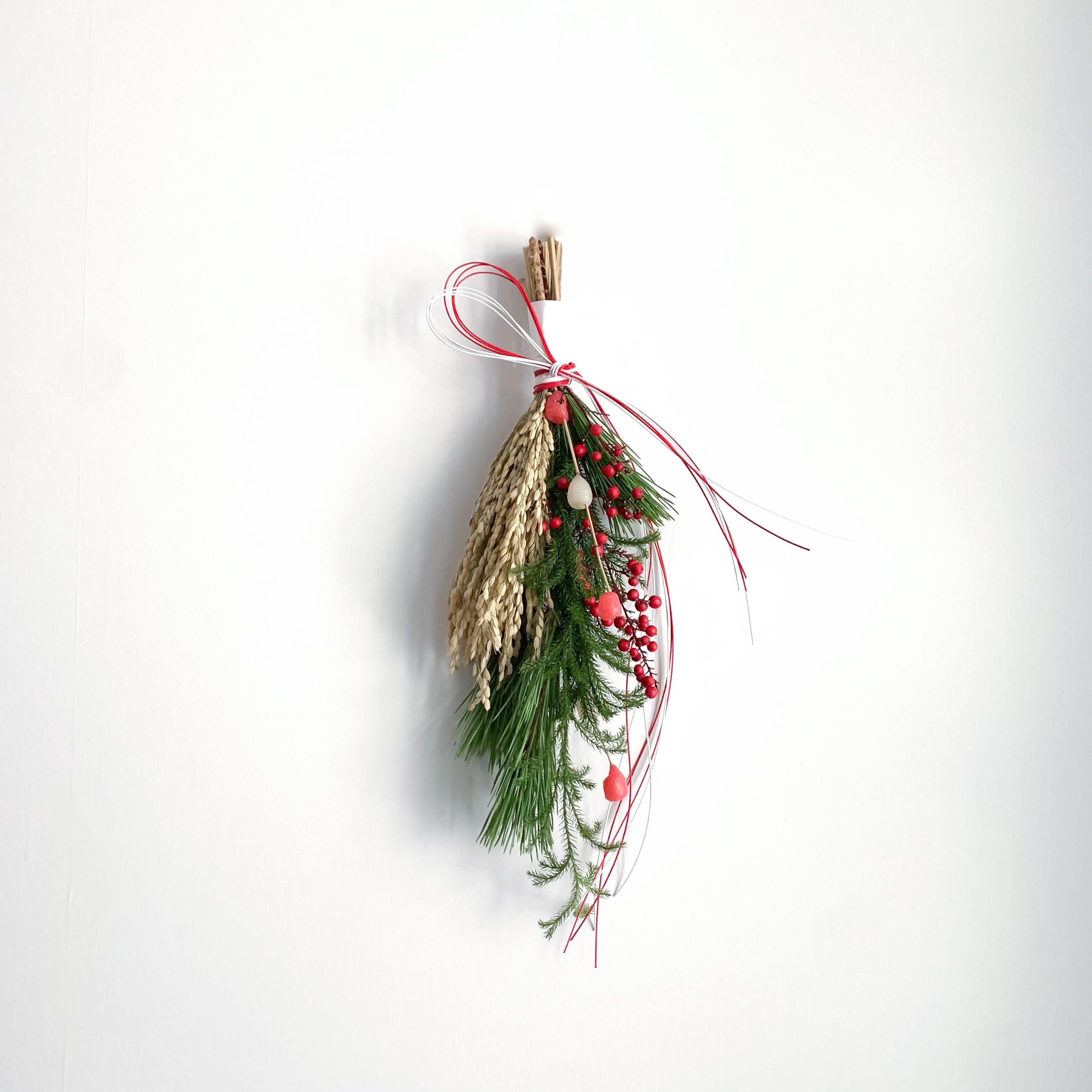 Sook！白米10キロ＆お正月飾り　スワッグ　松　あしらい　おせち飾り Sook！白米10キロ＆お正月飾り スワッグ 松 あしらい おせち飾り 生花