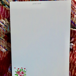 3枚セット・ミニメッセージカード２枚・手作り・バレンタインポストカード・水彩画イラストポストカード 8枚目の画像