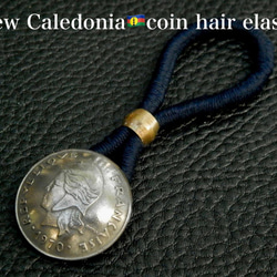 ＃H199 New Caledonia Coin Hair Elastic 2枚目の画像