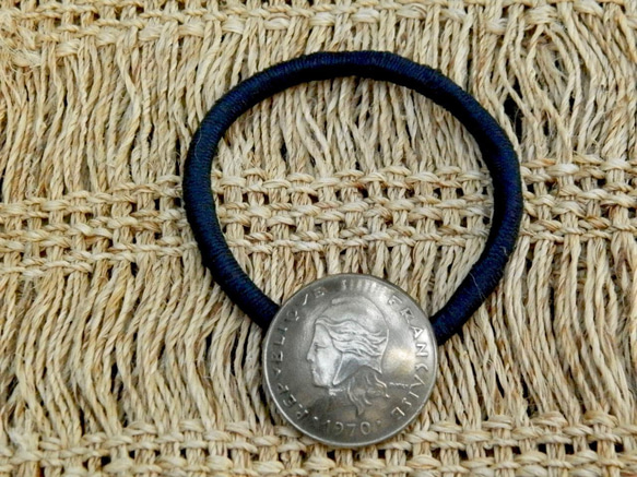 ＃H199 New Caledonia Coin Hair Elastic 4枚目の画像