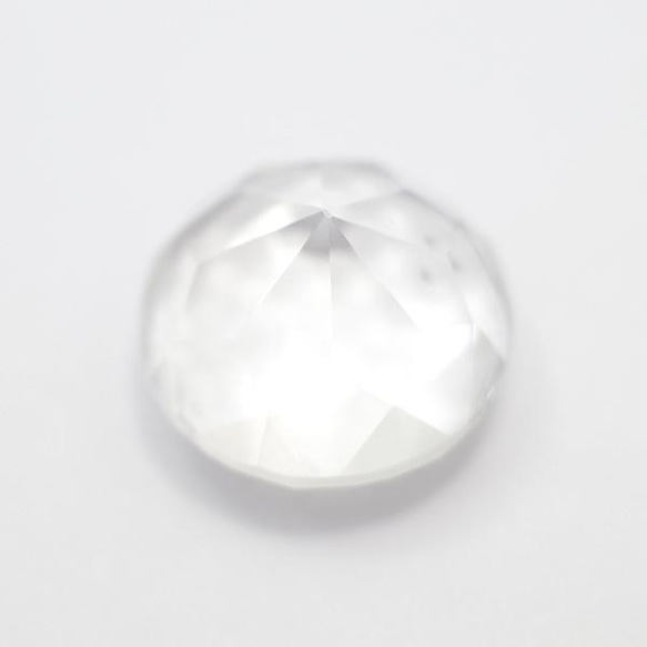 天然石 クォーツ水晶(Quartz)　ルース（ラウンドカット）　gs-sp-8142 3枚目の画像